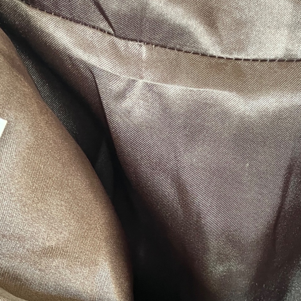 CAbi pleated Gray/Brown/White mini skirt - Picture 2 of 7